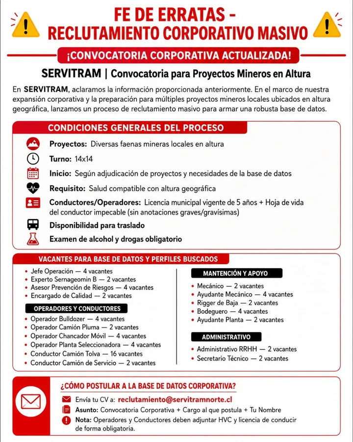 Convocatoria para proyectos mineros en altura - imagen 1