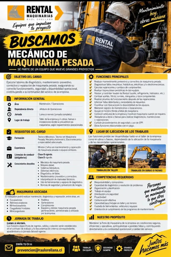 Mecánico de Maquinaria Pesada - imagen 1