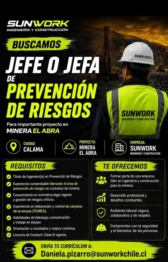 Jefe de Prevención de Riesgos - imagen 1