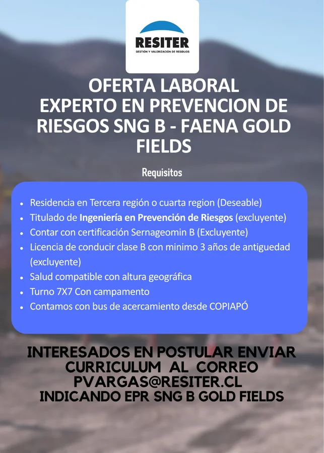 Experto en Prevención de Riesgos SNG B - imagen 1