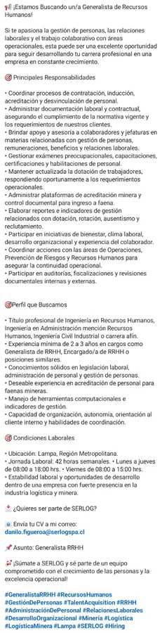 Generalista de Recursos Humanos - imagen 1