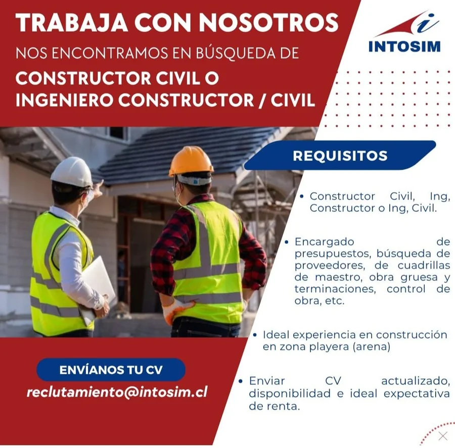 Constructor Civil o Ingeniero Constructor / Civil - imagen 1