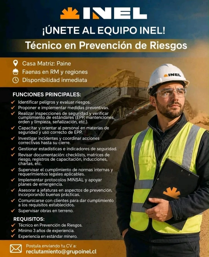 Técnico en Prevención de Riesgos - imagen 1