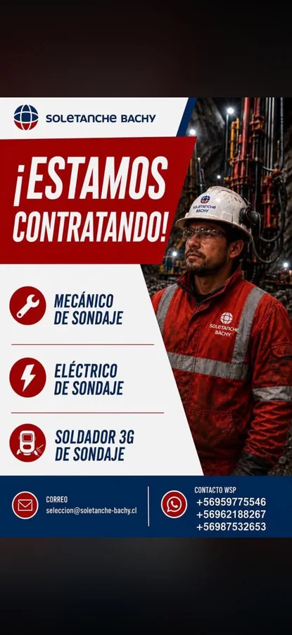 Mecánico y Soldador de sondaje eléctrico - imagen 1
