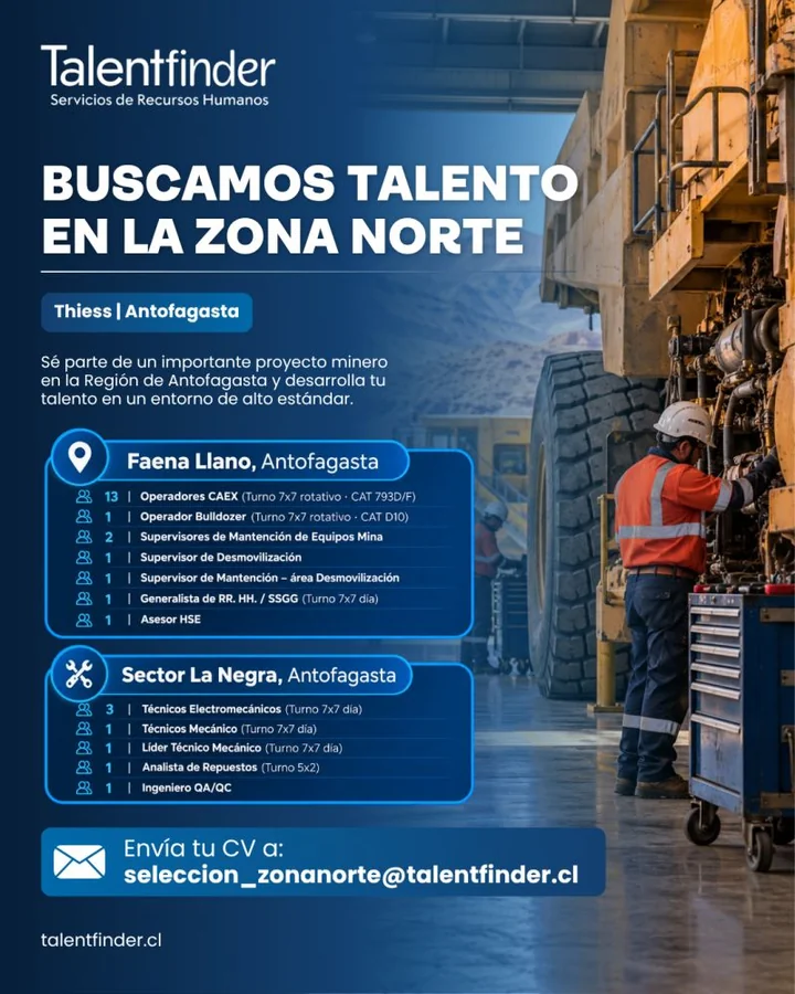 Diversos Cargos para Proyecto Minero - imagen 1