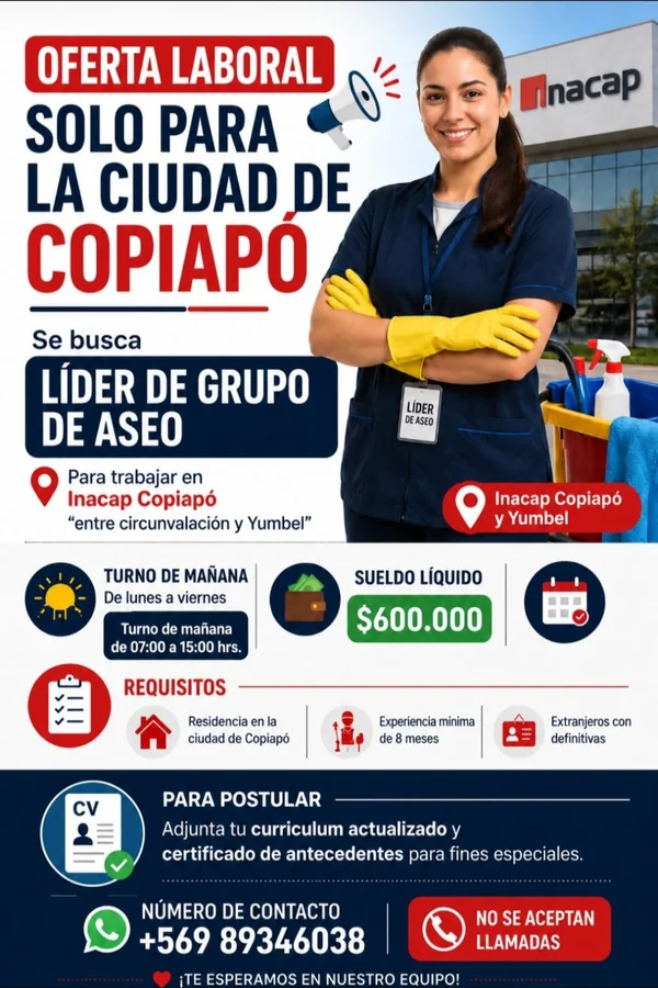 Líder de Grupo de Aseo - imagen 1