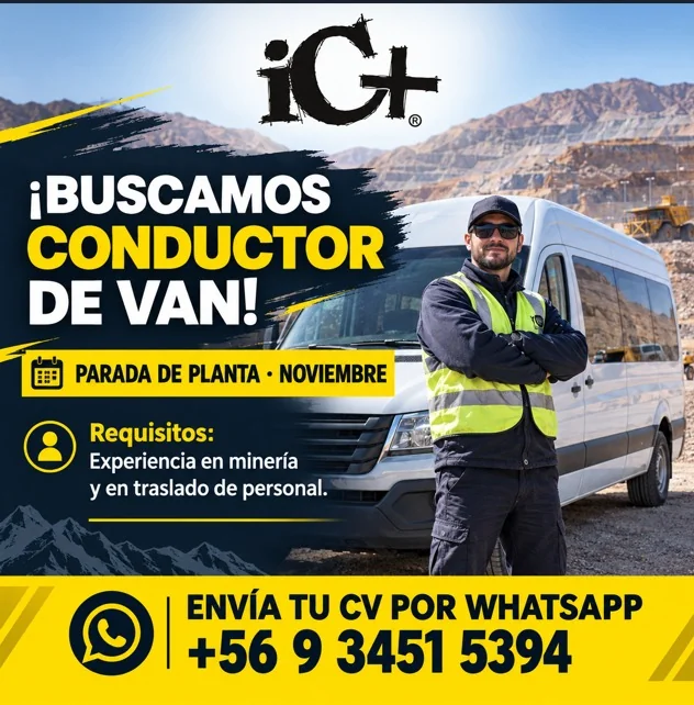 Conductor de Van para Parada de Planta - imagen 1