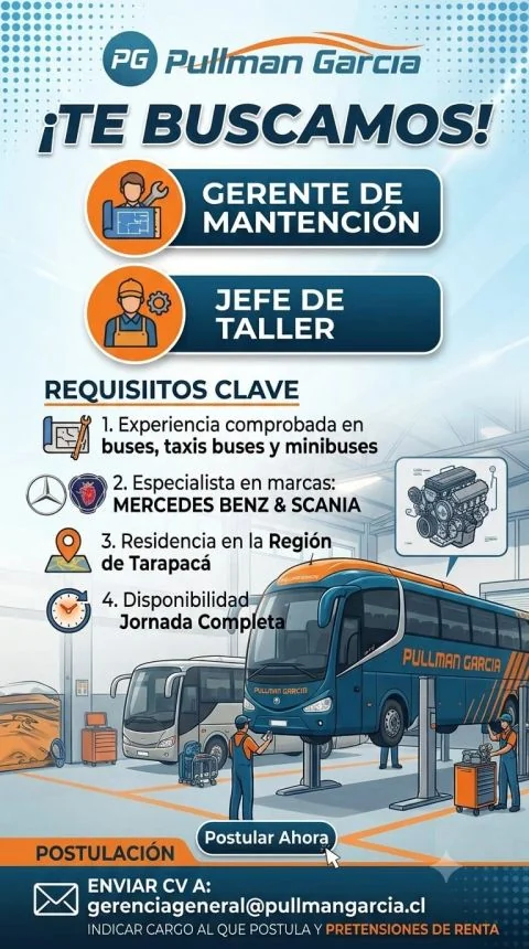 Gerente de Mantención y Jefe de Taller - imagen 1