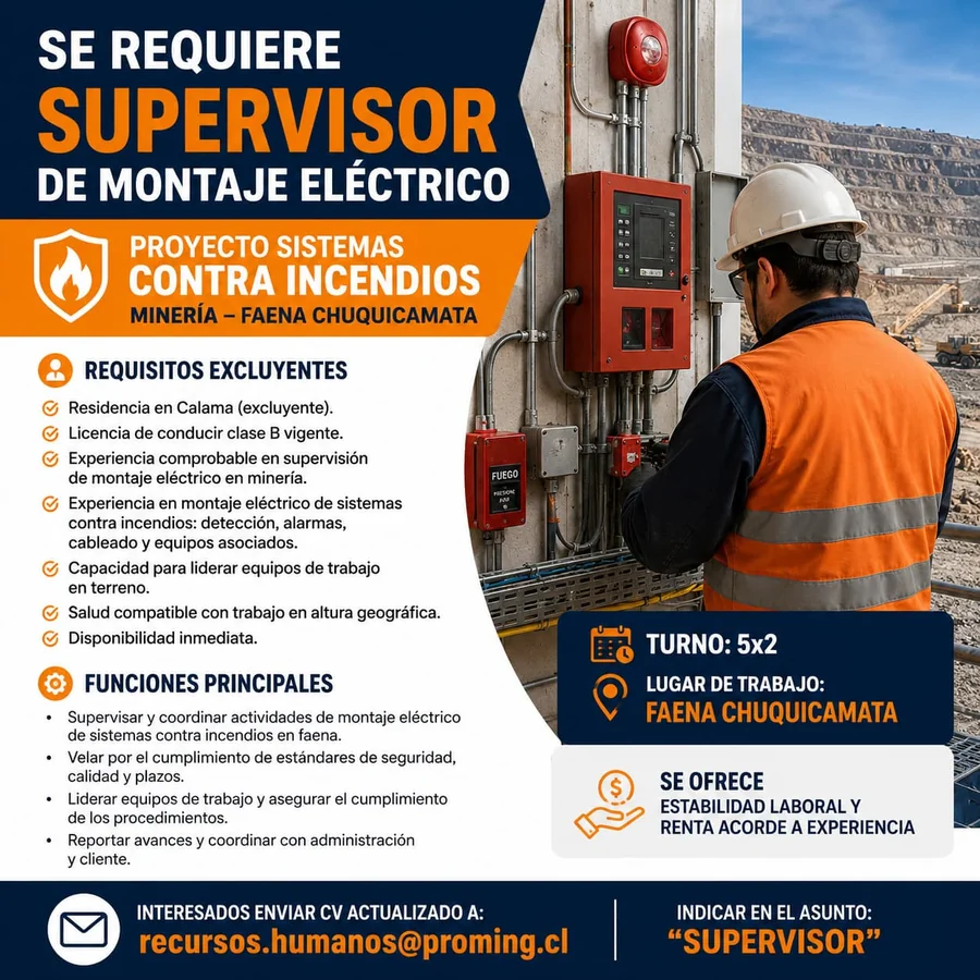 Supervisor de Montaje Eléctrico - imagen 1