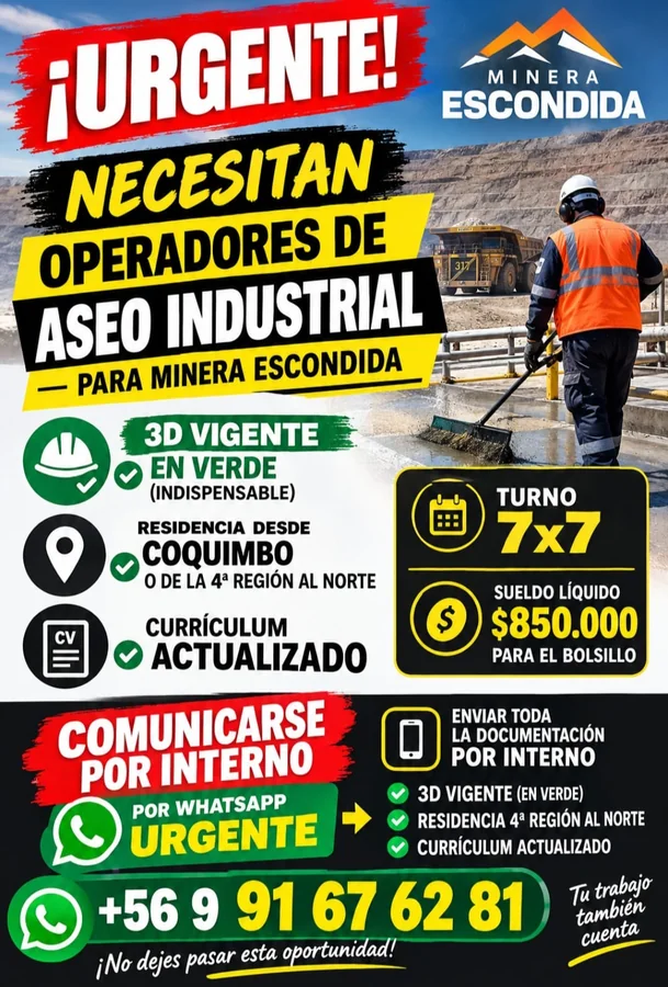 Operadores de Aseo Industrial - imagen 1
