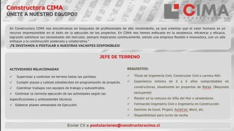 Jefe de Terreno - imagen 1