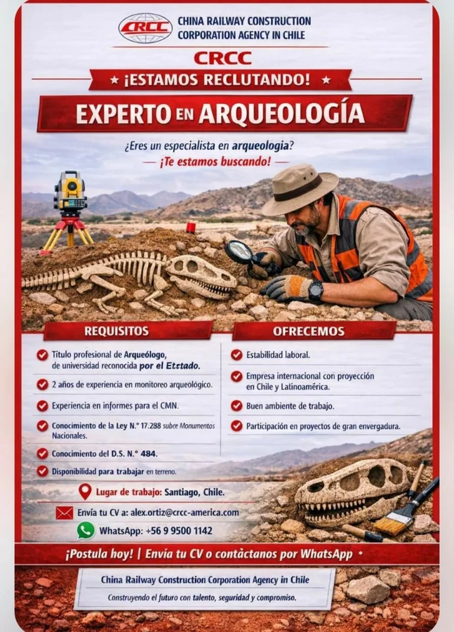 Experto en Arqueología - CRCC Chile - imagen 1