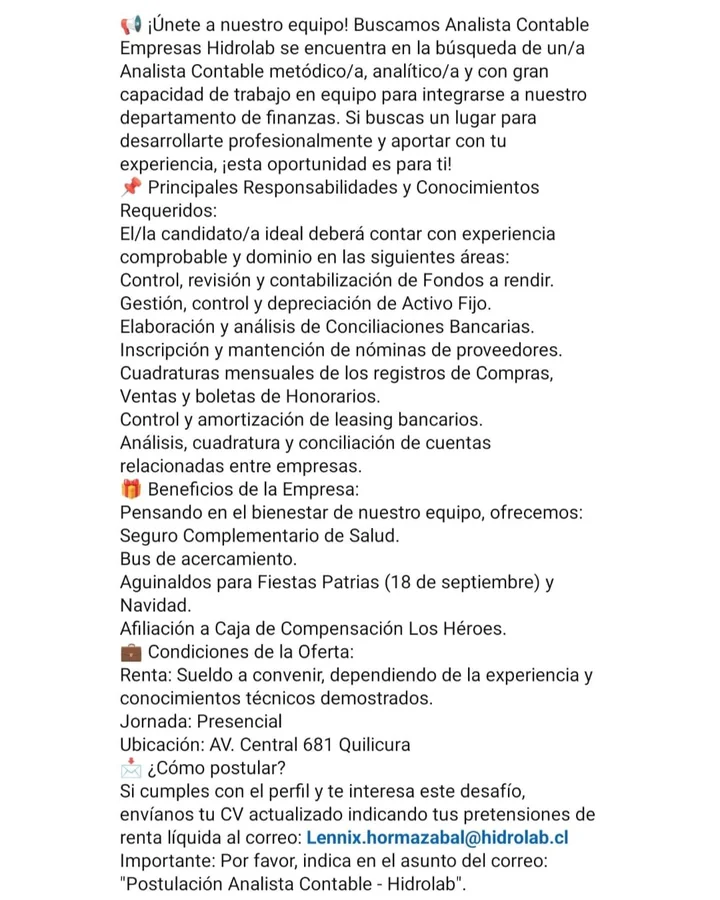 Analista Contable - imagen 1