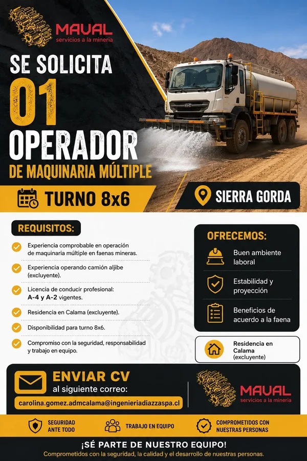 Operador de Maquinaria Múltiple - imagen 1