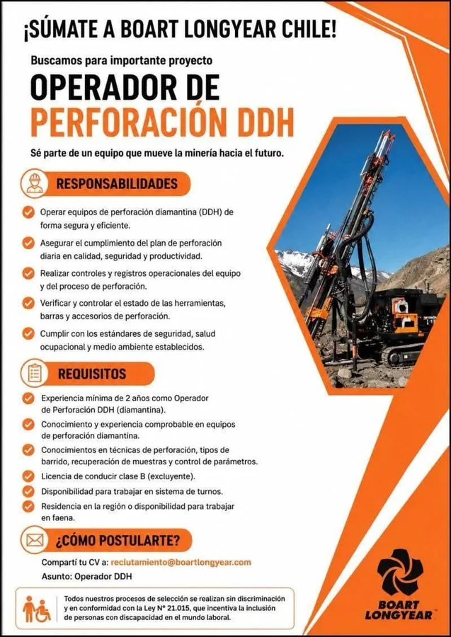 Operador de Perforación DDH - imagen 1