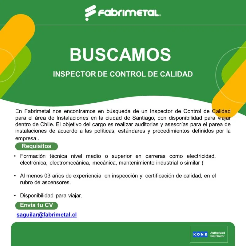 Inspector de Control de Calidad - imagen 1