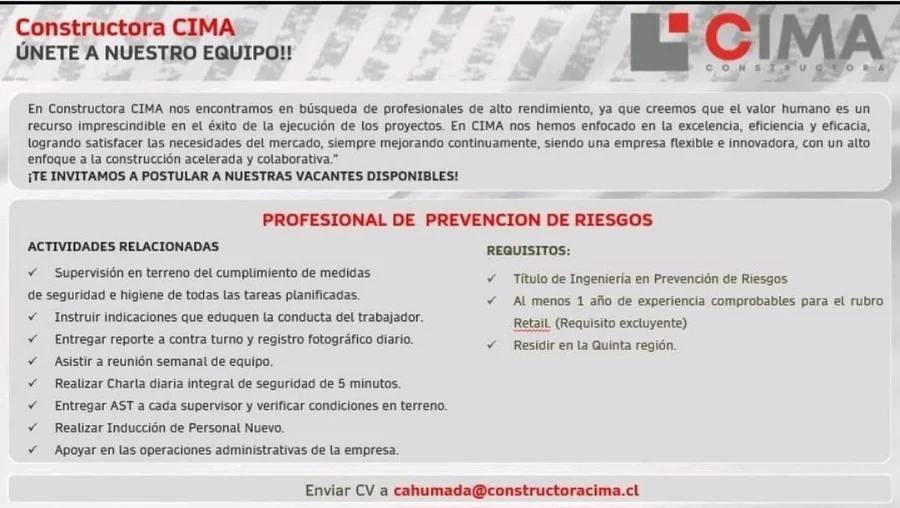Profesional de Prevención de Riesgos - imagen 1