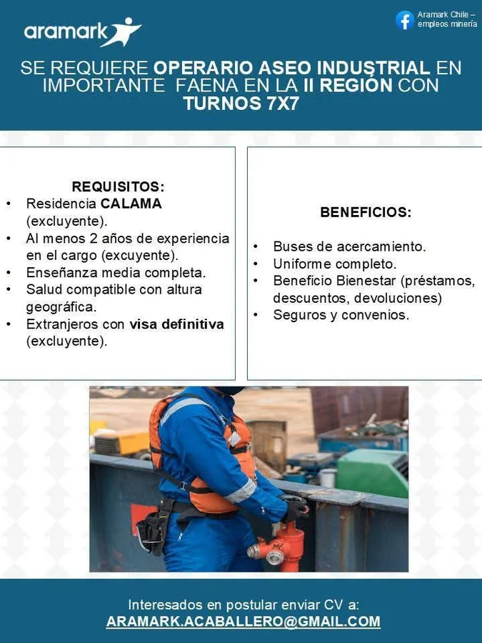 Operario de Aseo Industrial 7x7 - imagen 1