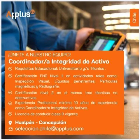 Coordinador/a Integridad de Activo - imagen 1