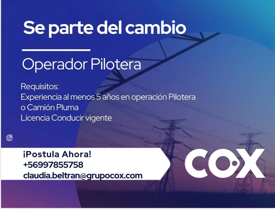 Operador de Pilotera - imagen 1