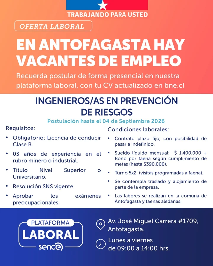 Ingeniero/a en Prevención de Riesgos - imagen 1