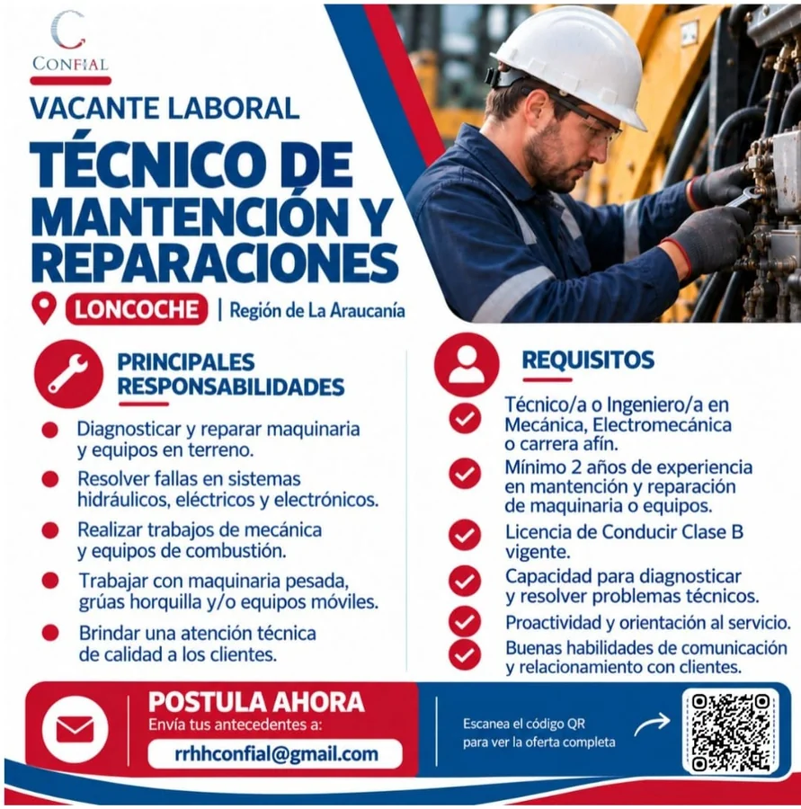 Técnico de Mantención y Reparaciones - imagen 1