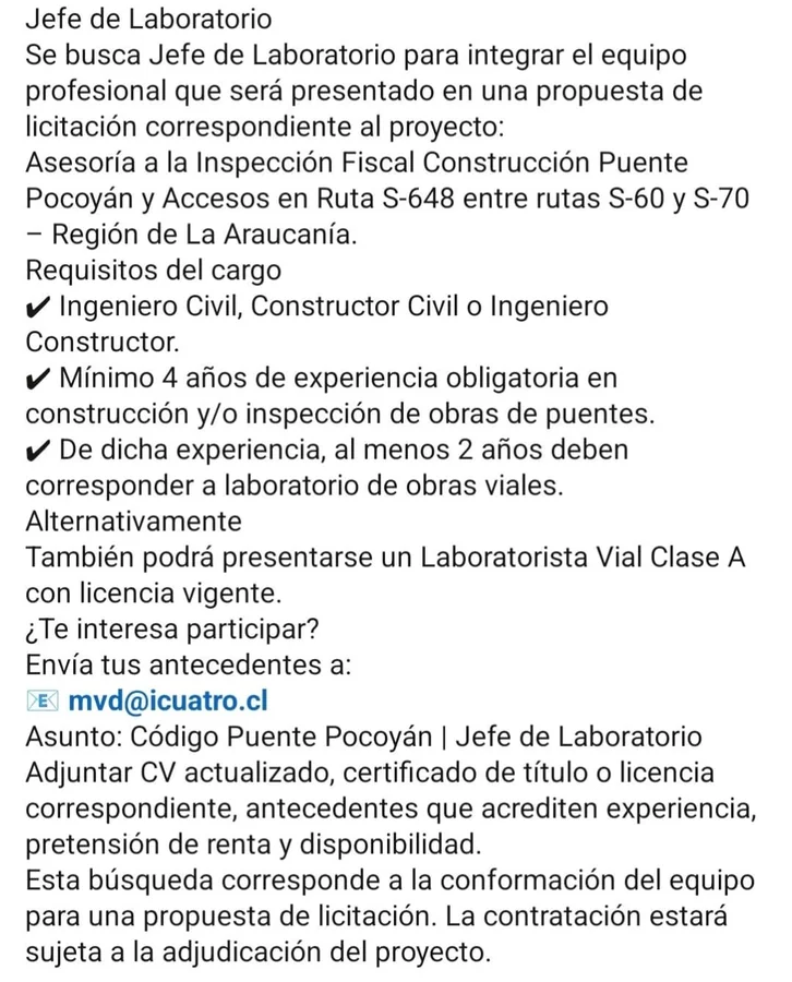 Jefe de Laboratorio - imagen 1