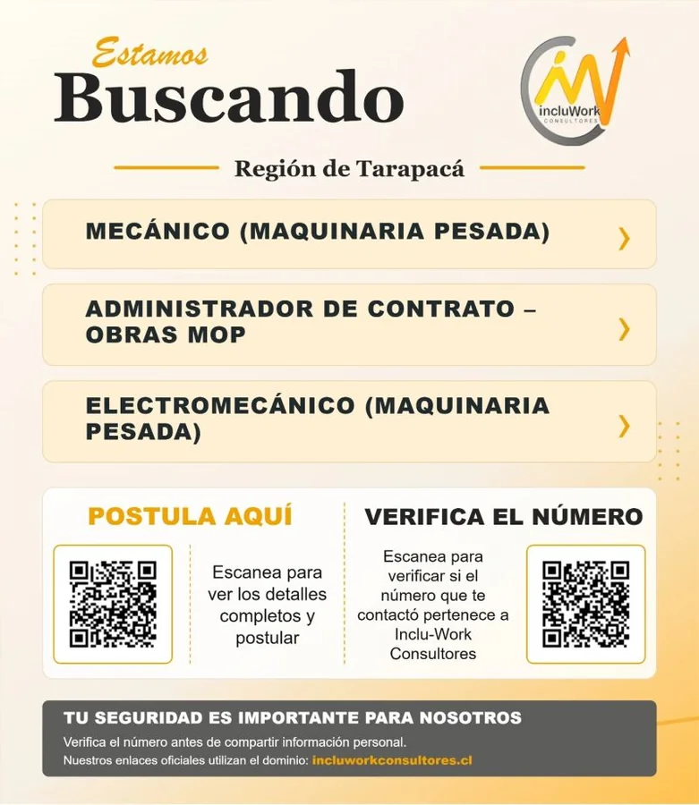 Mecánico, Electromecánico y Administrador de Contrato - imagen 1