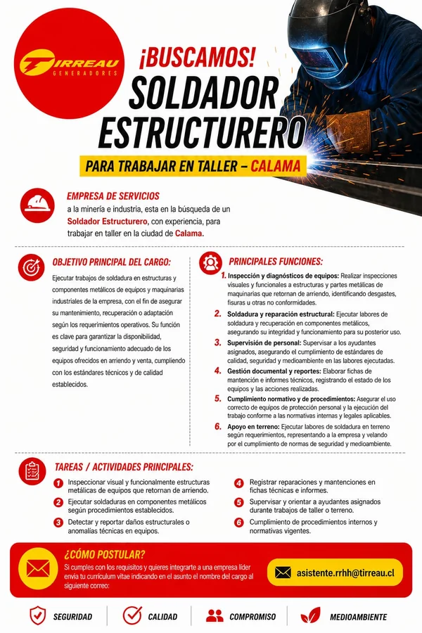 Soldador Estructurero - imagen 1