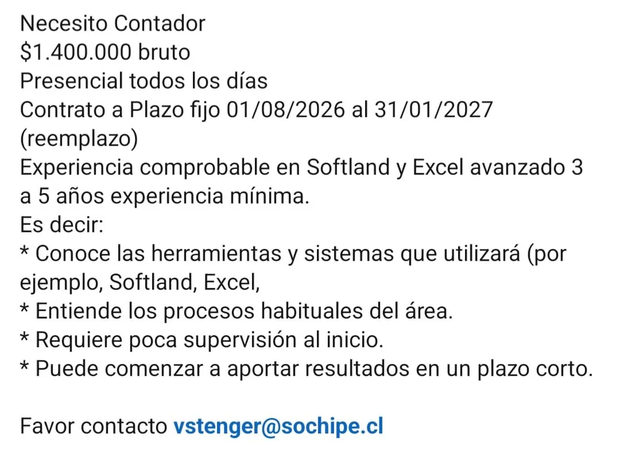 Contador (reemplazo) - imagen 1