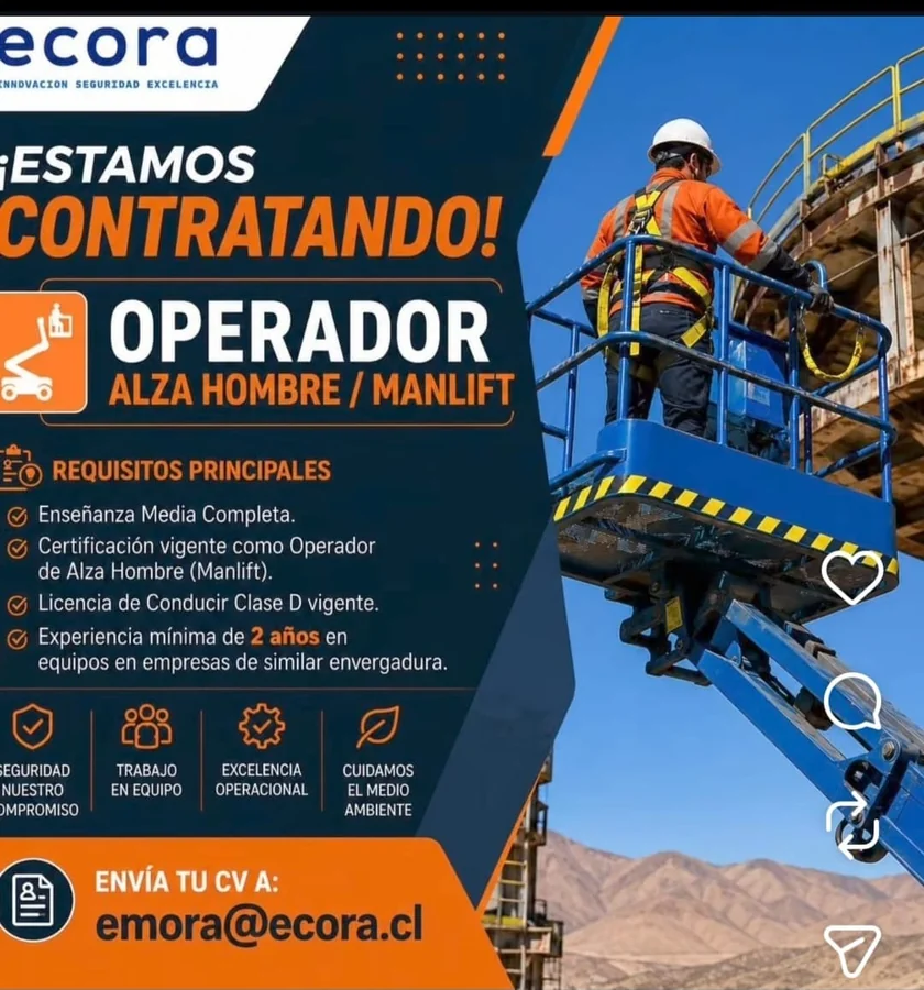 Operador de Alza Hombre (Manlift) - imagen 1