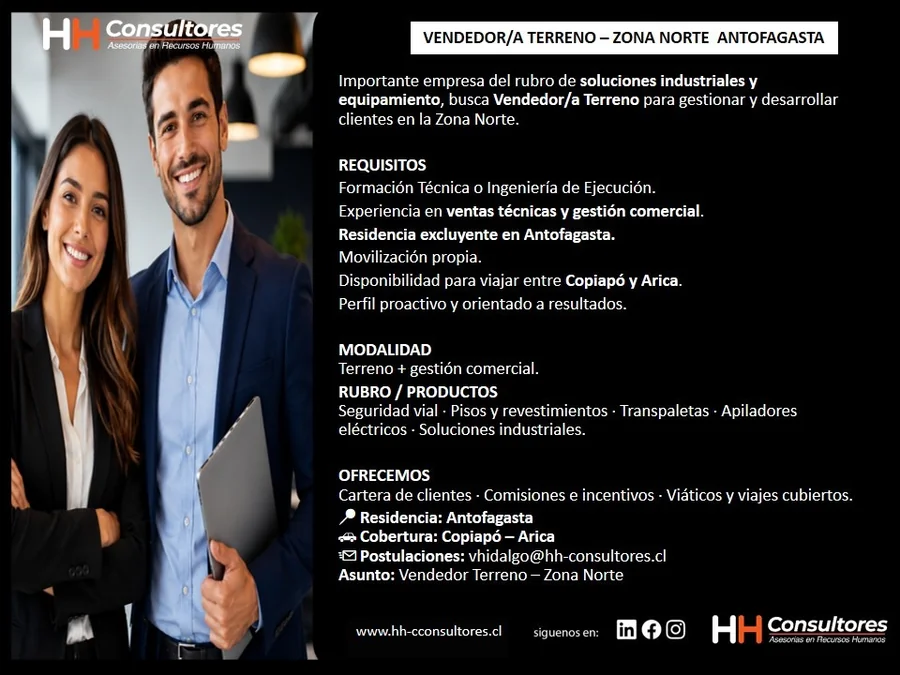 Vendedor Terreno - Zona Norte - imagen 1