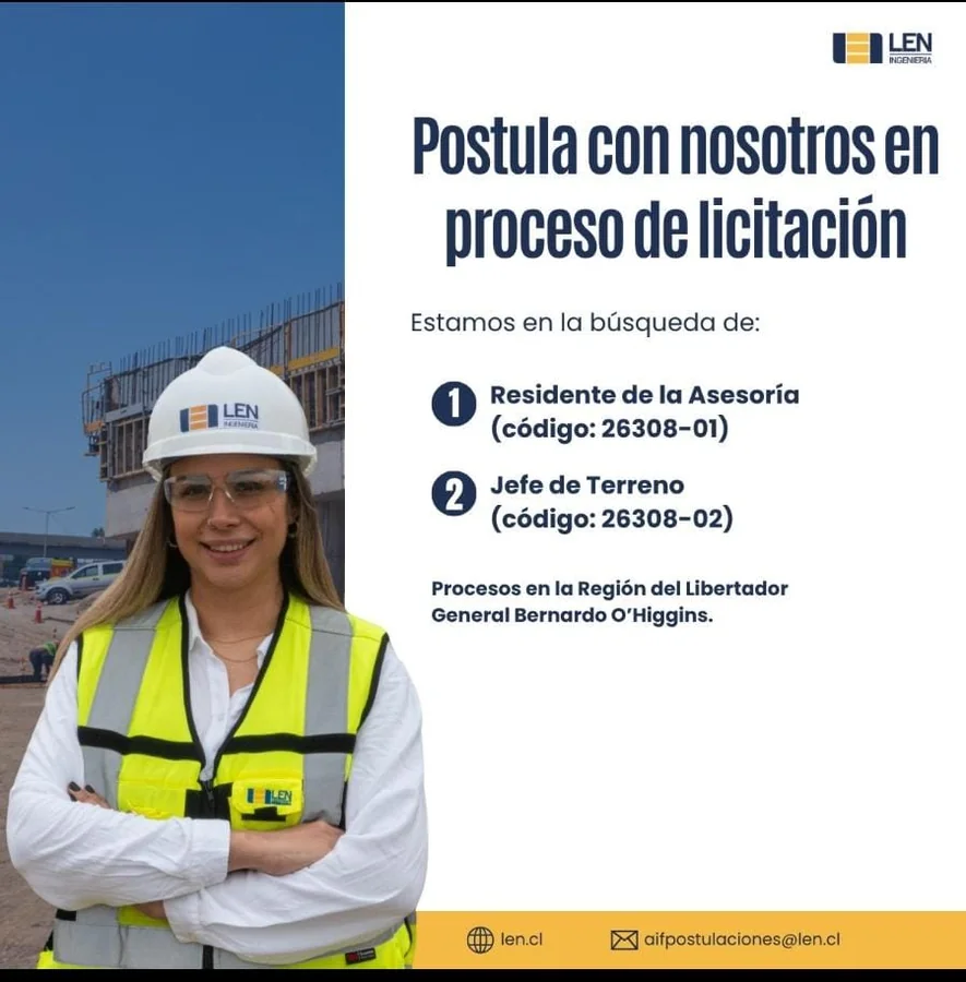Residente de Asesoría y Jefe de Terreno - imagen 1
