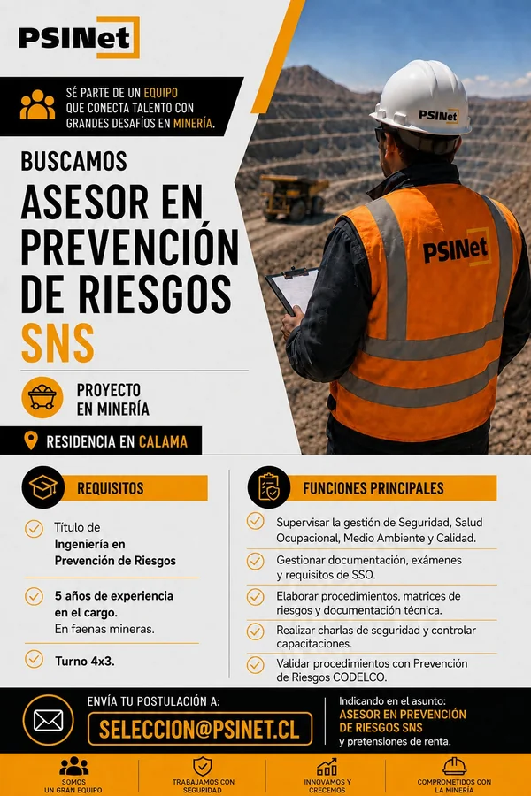 Asesor en Prevención de Riesgos SNS - imagen 1