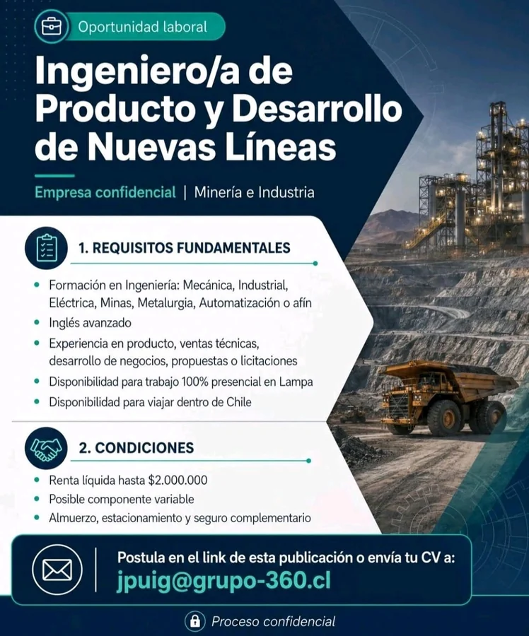 Ingeniero de Producto y Desarrollo de Nuevas Líneas - imagen 1