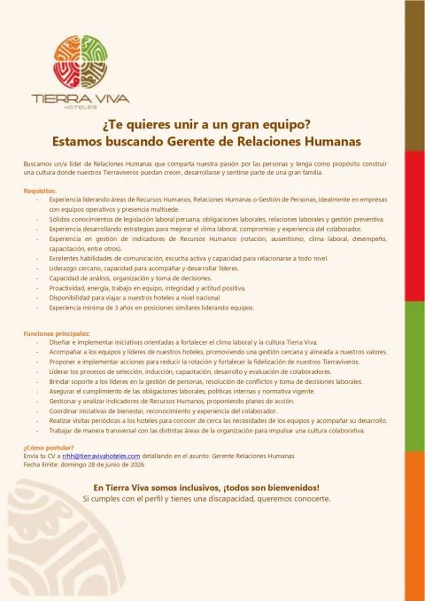 Gerente de Relaciones Humanas - imagen 1
