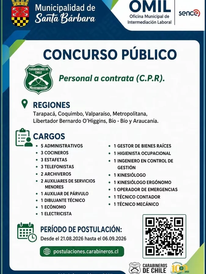 Concurso Público Personal a Contrata CPR - imagen 1