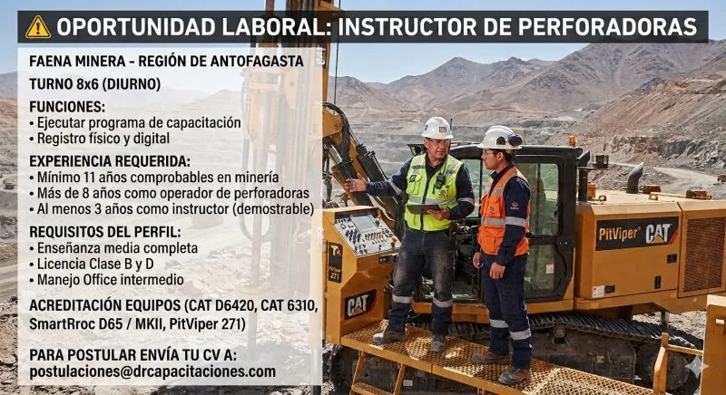 Instructor de Perforadoras - imagen 1