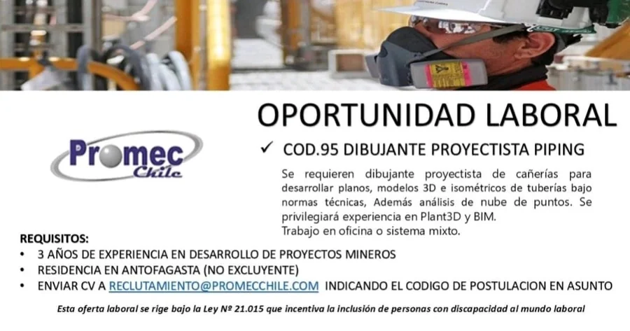 Dibujante Proyectista Piping - imagen 1