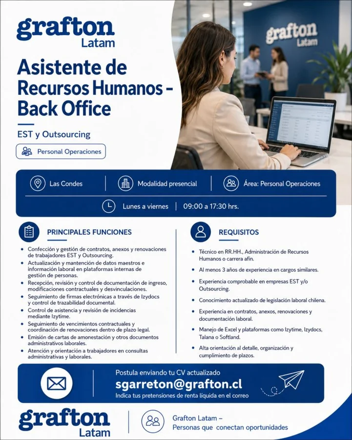 Asistente de Recursos Humanos - Back Office - imagen 1