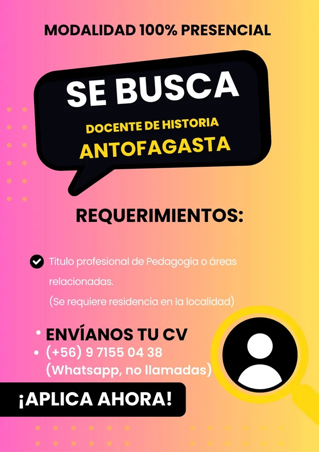 Docente de Historia – Antofagasta - imagen 1