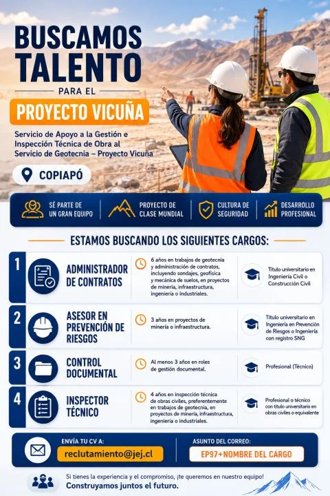 Profesionales para Proyecto Vicuña - imagen 1