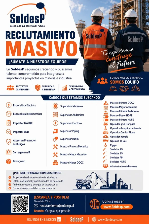 Reclutamiento masivo para minería e industria - imagen 1