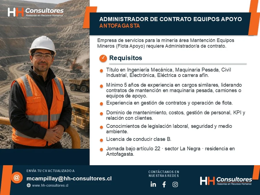 Administrador de Contrato Equipos Apoyo - imagen 1