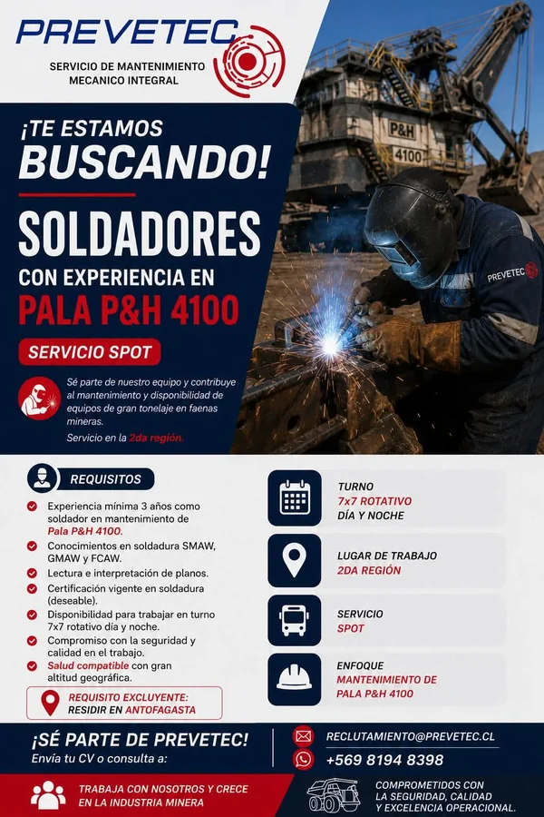 Soldador de Pala P&H 4100 - imagen 1
