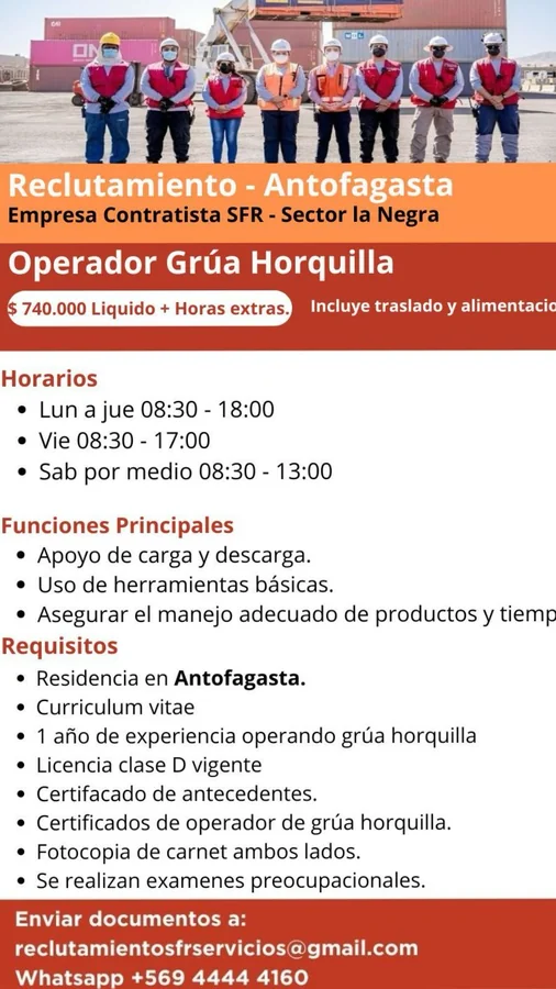 Operador de Grúa Horquilla - imagen 1