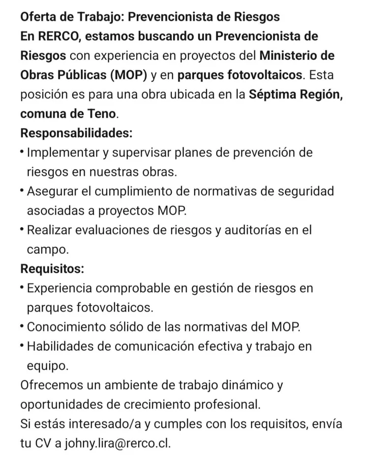 Prevencionista de Riesgos - imagen 1
