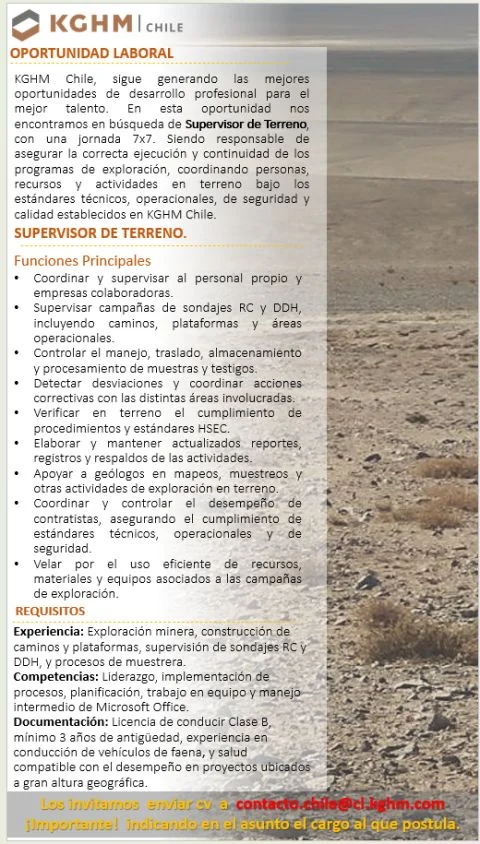 Supervisor de Terreno - imagen 1