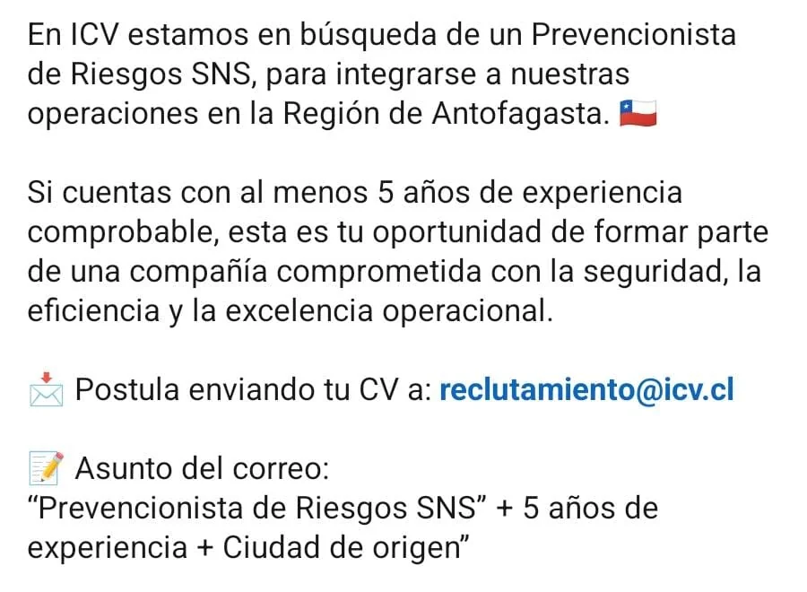 Prevencionista de Riesgos SNS - imagen 1