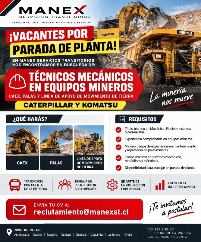 Técnico Mecánico en Equipos Mineros - imagen 1